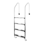 Escalera SEREMI 4 peldaños acero inoxidable