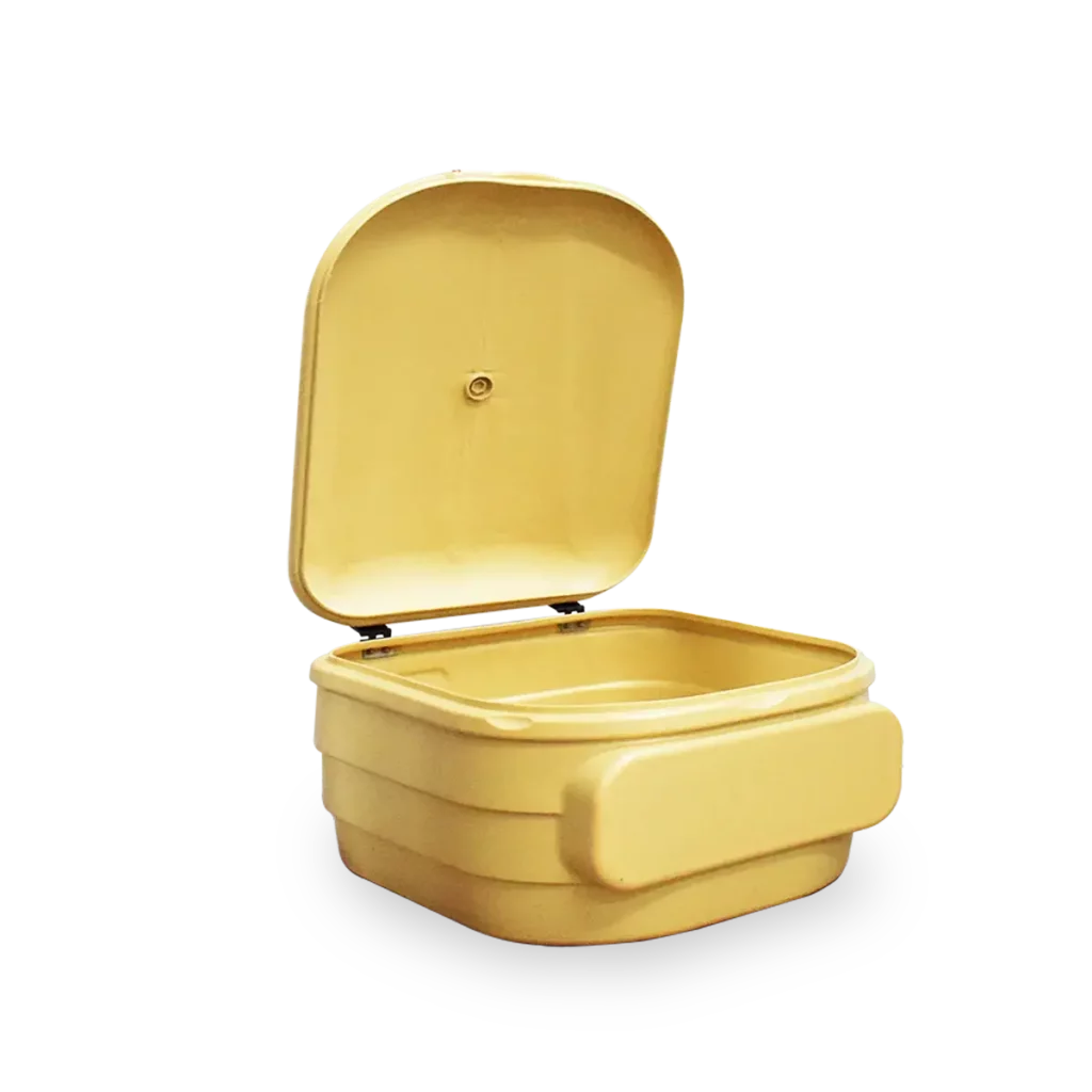 Casilla soplada fondo plano