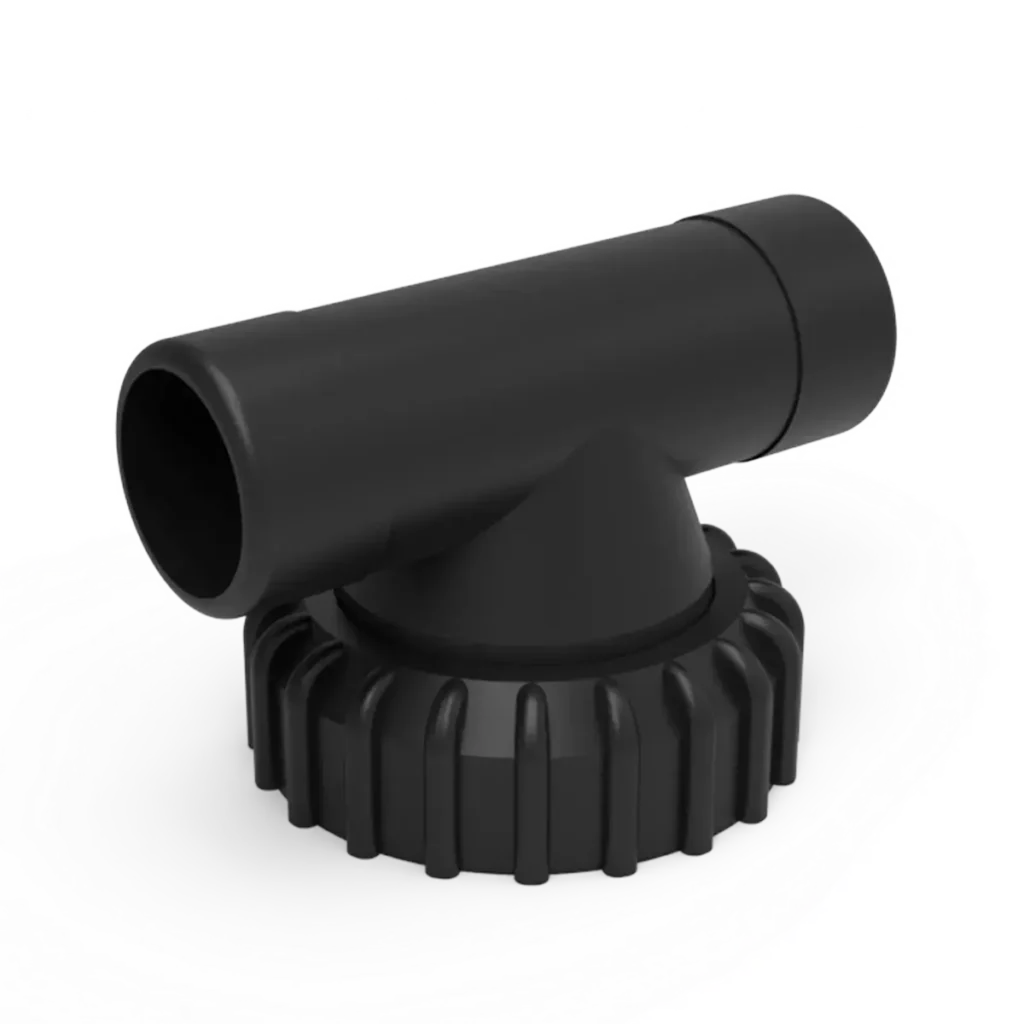 Unión TEE ø40 con tuerca