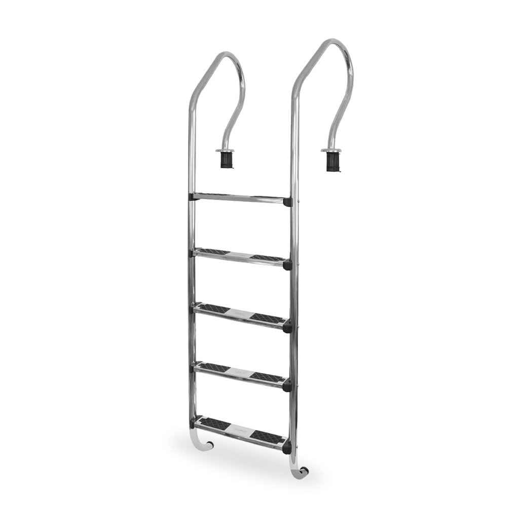 Escalera 5 peldaños acero inoxidable